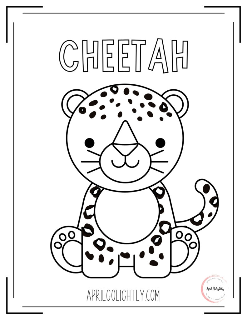 Free printable animals coloring book