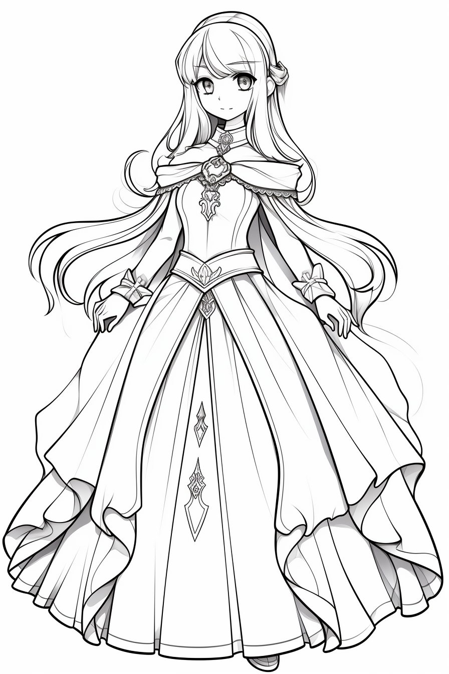 Free coloring page anime art by ventulart on