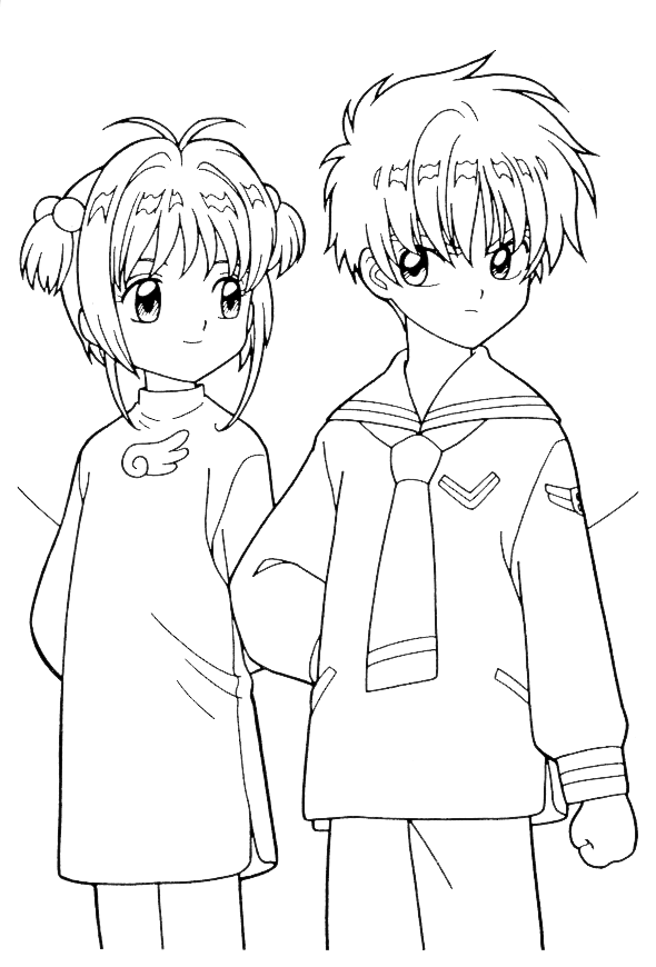 Anime coloring pages