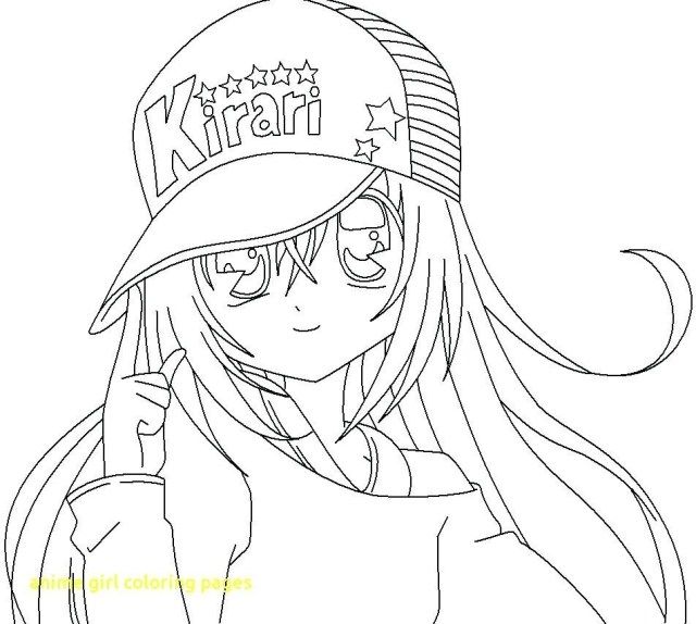 Elegant picture of anime coloring pages