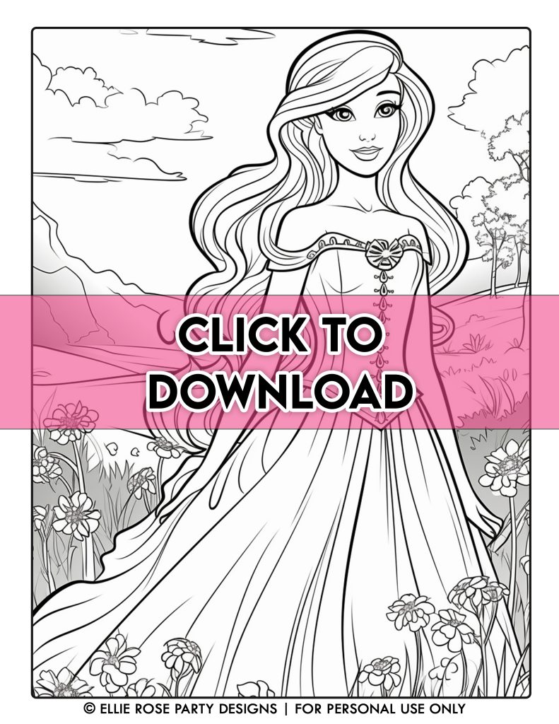 Free barbie coloring pages the ultimate collection