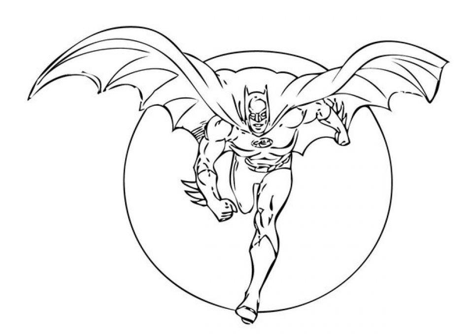 Free printable batman coloring pages