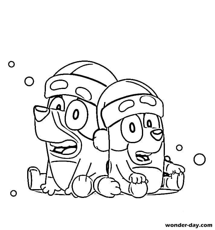 Bluey coloring pages printable for free download
