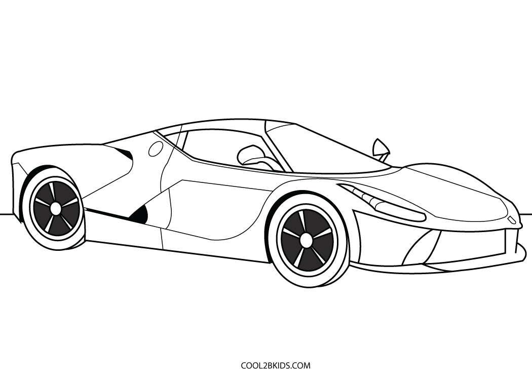 Free printable car coloring pages for kids