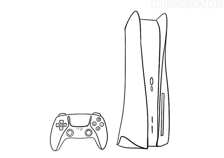 Sony playstation coloring page