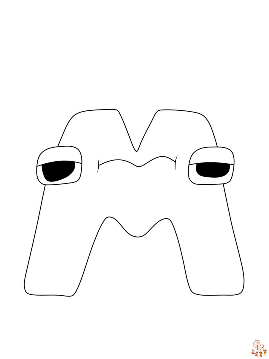 Alphabet lore coloring pages