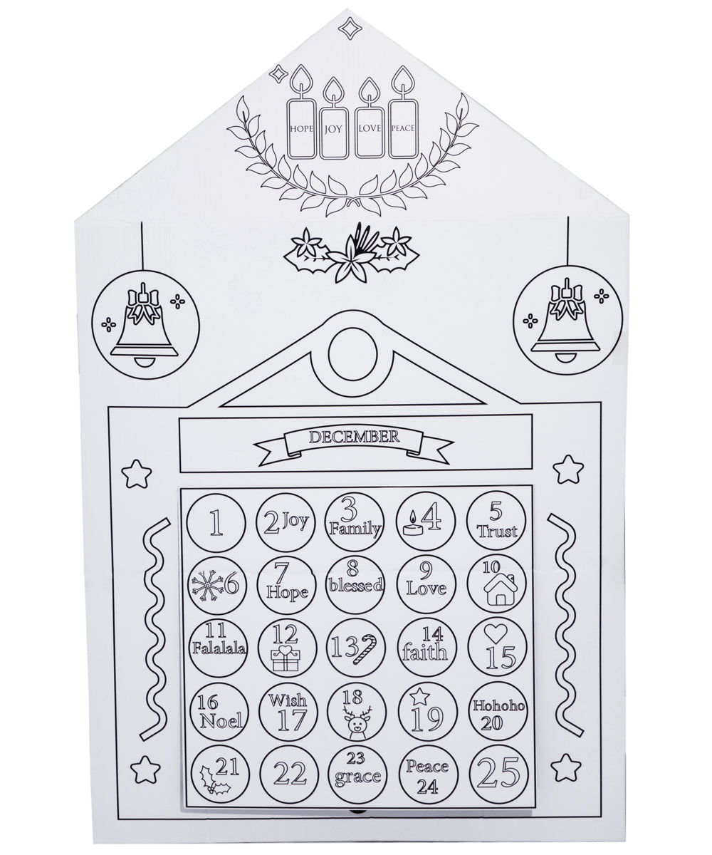Advent calendar color your own playhouse â joybay