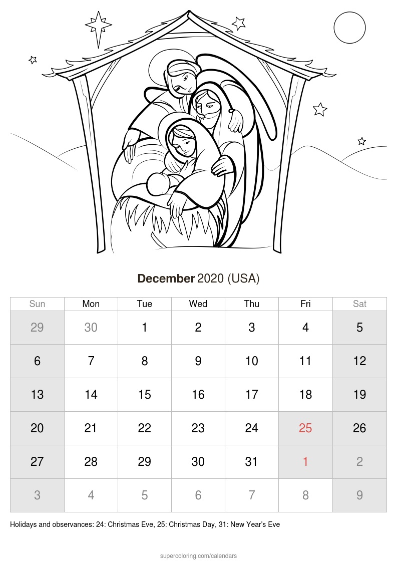 December calendar