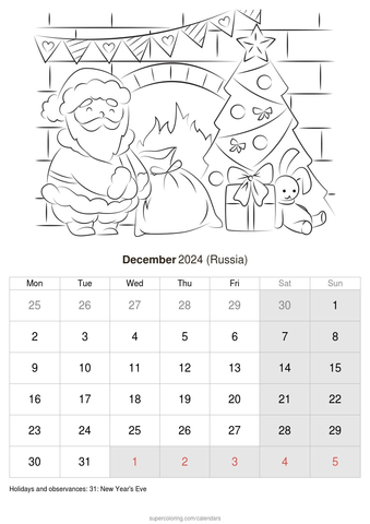 December calendar