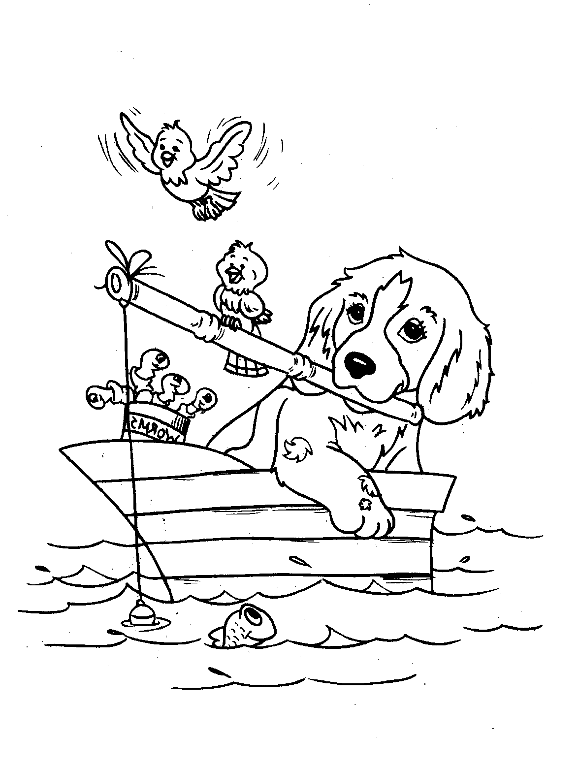 Free printable dog coloring pages for kids