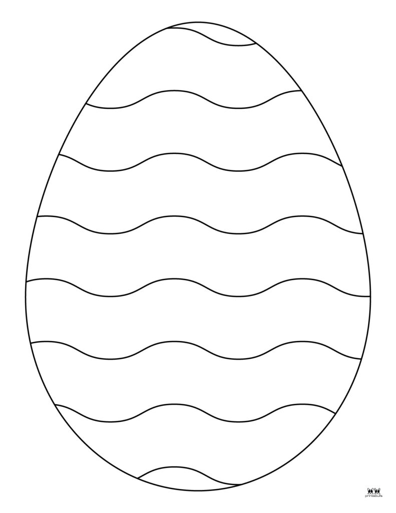 Easter egg templates coloring pages