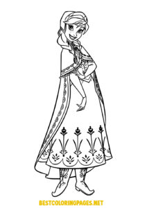 Frozen coloring pages
