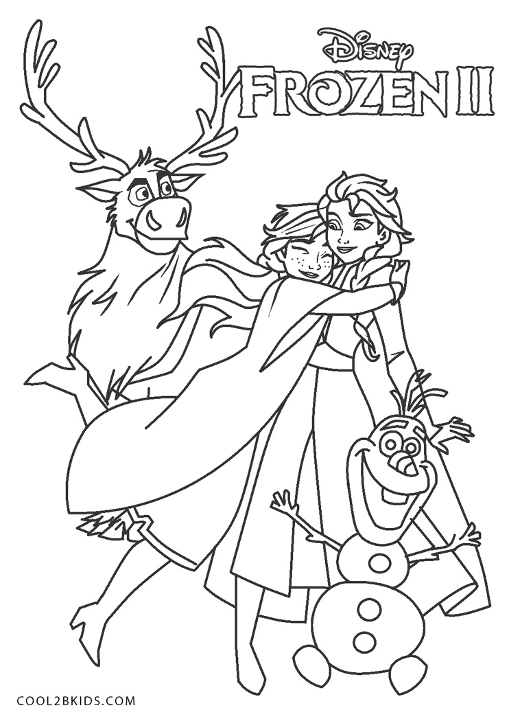 Free printable elsa coloring pages for kids