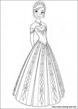 Frozen coloring pages on coloring