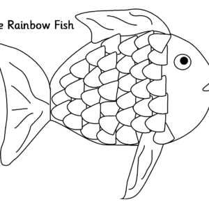 Rainbow fish coloring pages printable for free download