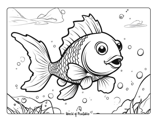 Fish coloring pages