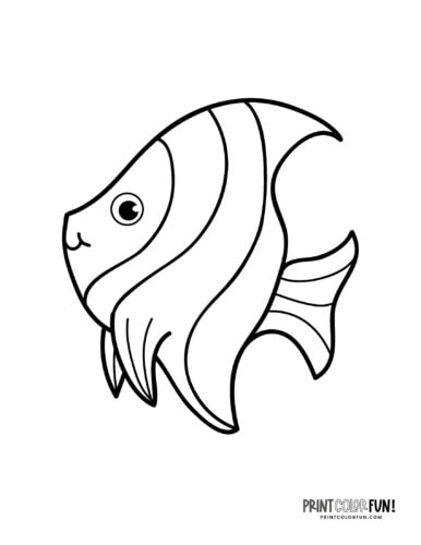Free fish coloring pages color clipart swim through a sea of creativity activities at