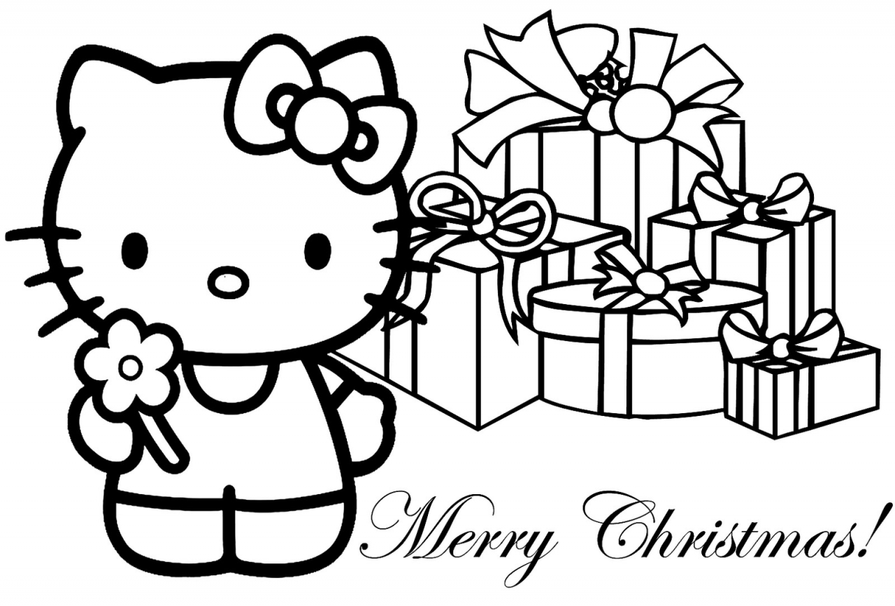 Free printable hello kitty coloring pages for kids