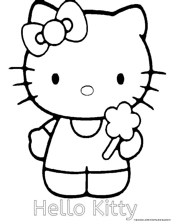 Hello kitty coloring pages