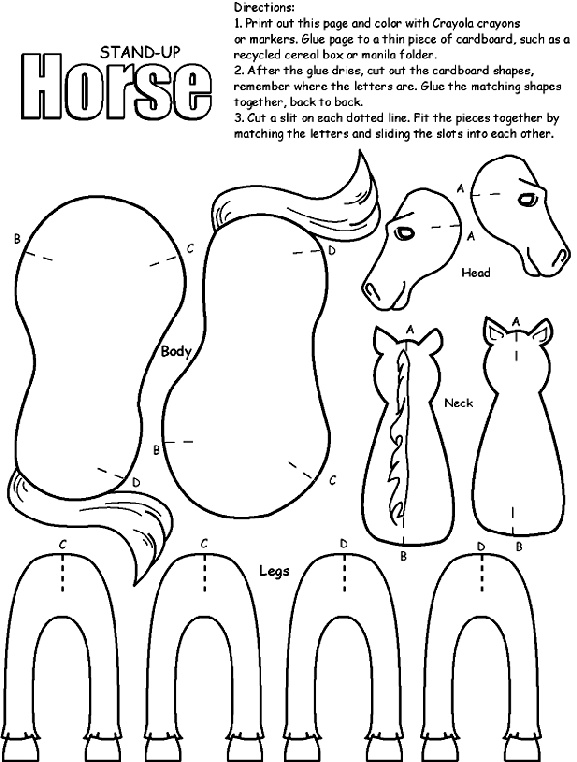 Horse coloring page