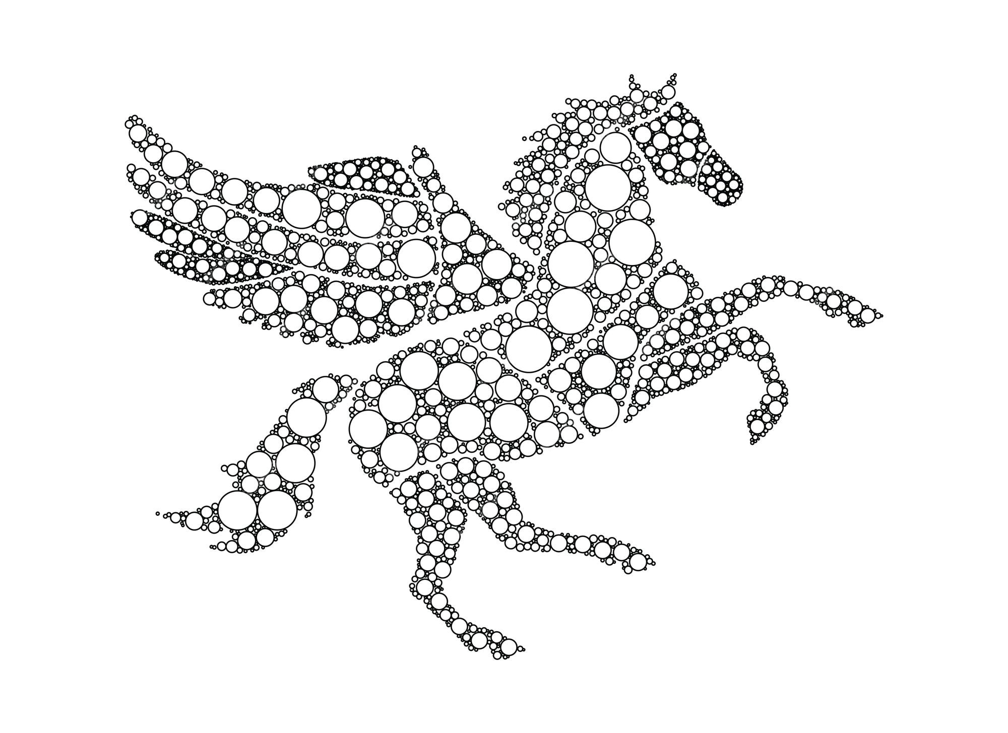 Premium vector horse coloring pages for adults kdp and print at home