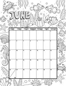 Printable coloring calendar for and woo jr kids activities childrens publishing coloring calendar calendar printables calendar pages