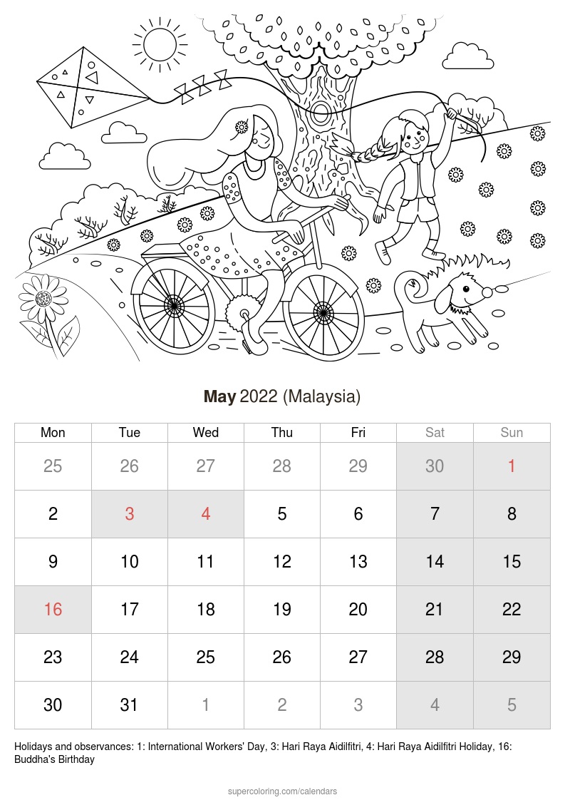 May calendar