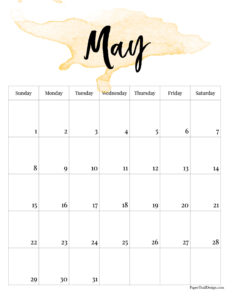 Printable calendar