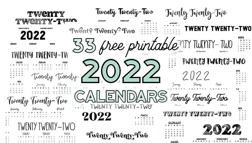 Free printable large print calendar