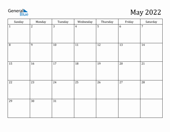 May monthly calendar pdf word excel