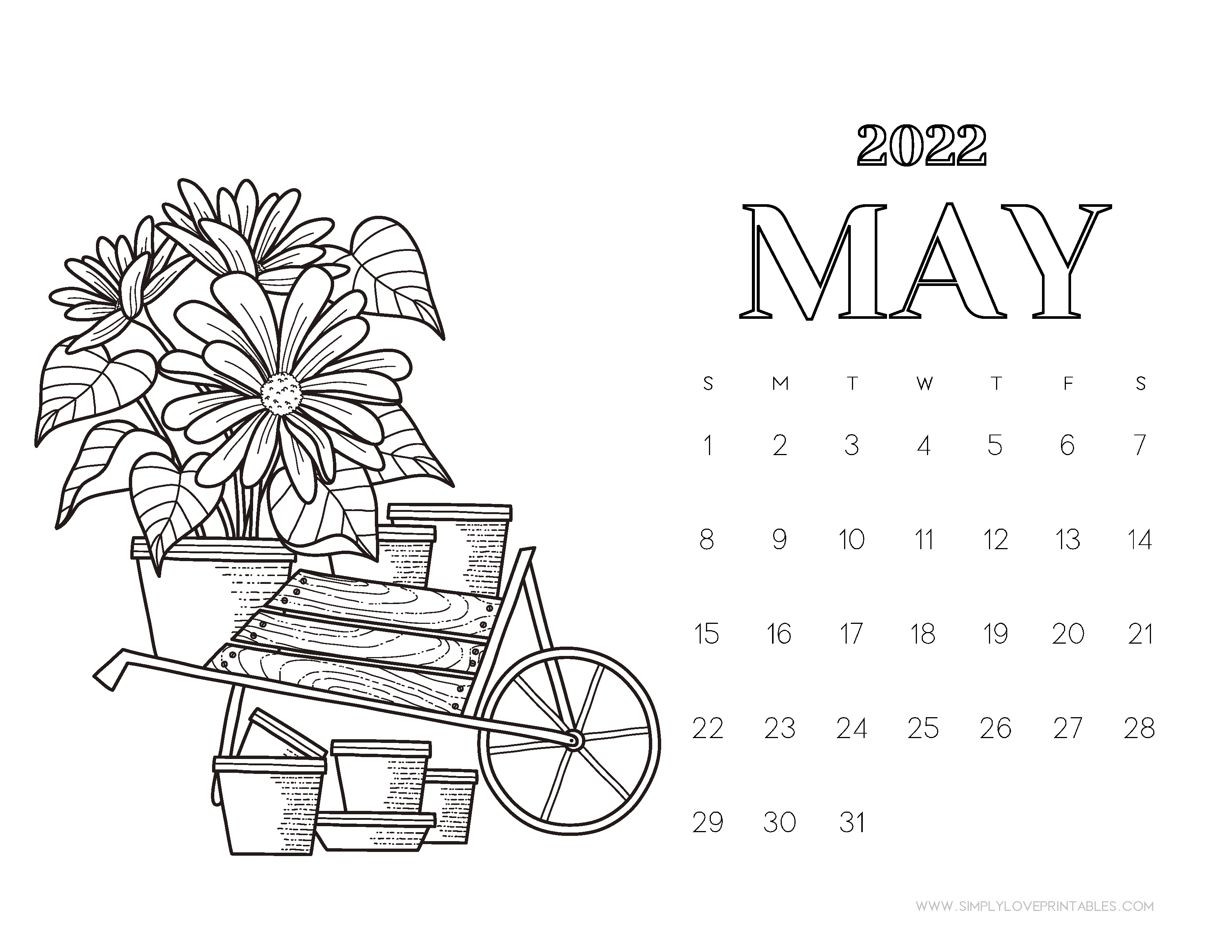 Free may calendar printables simply love printables