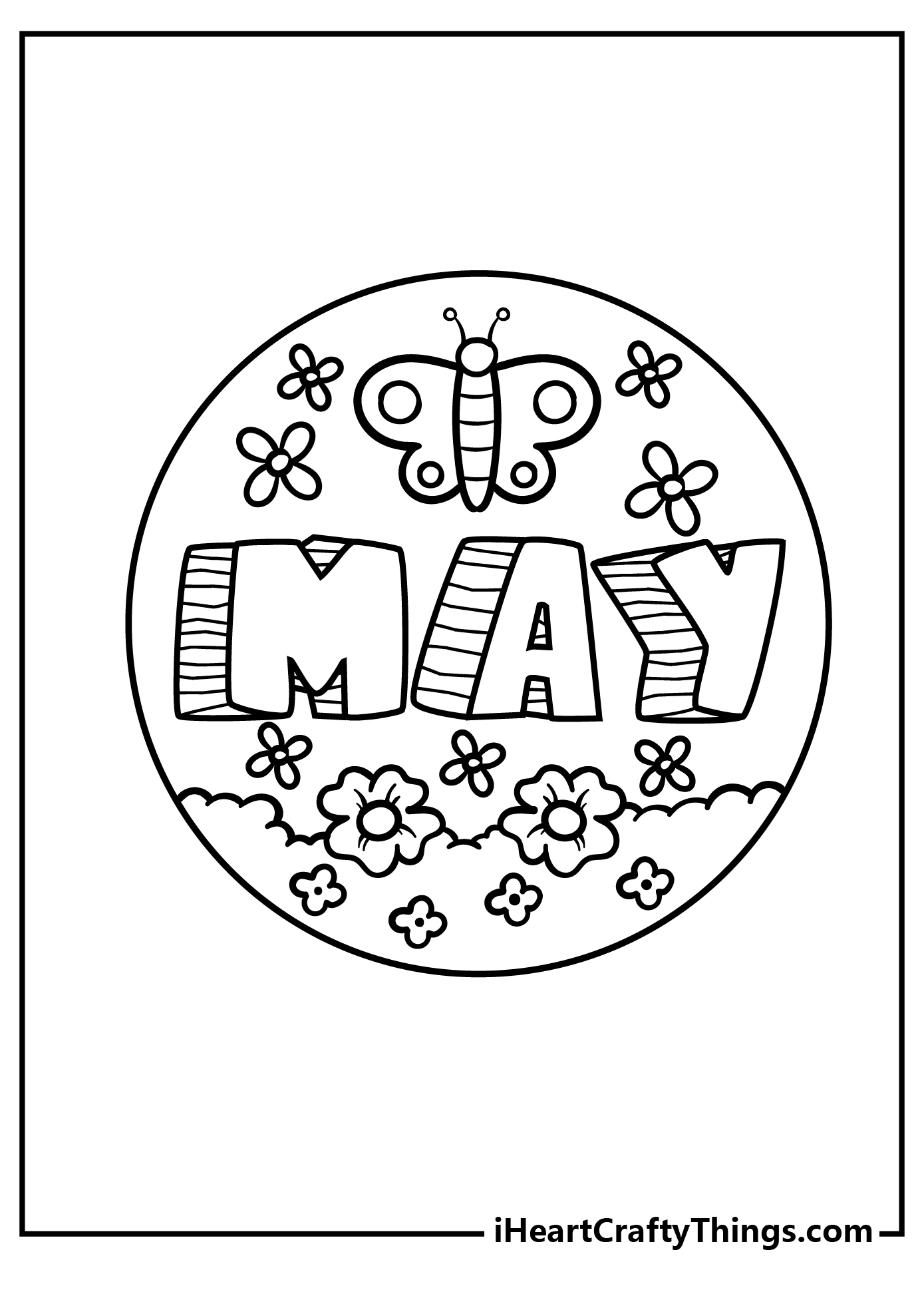 May coloring pages free printables