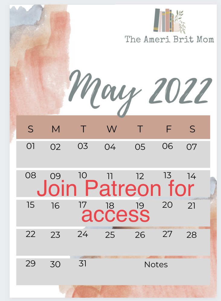 May bullet journal downloads â the ameri brit mom