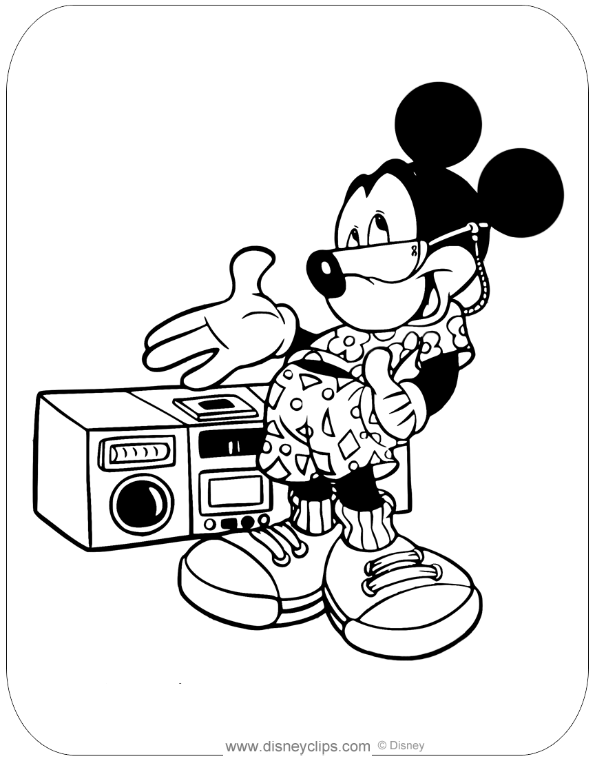 Mickey mouse coloring pages misc activities
