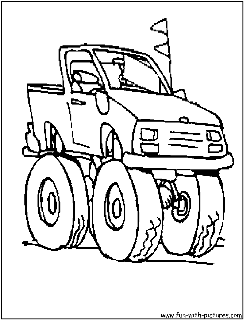 Monster truck coloring pages