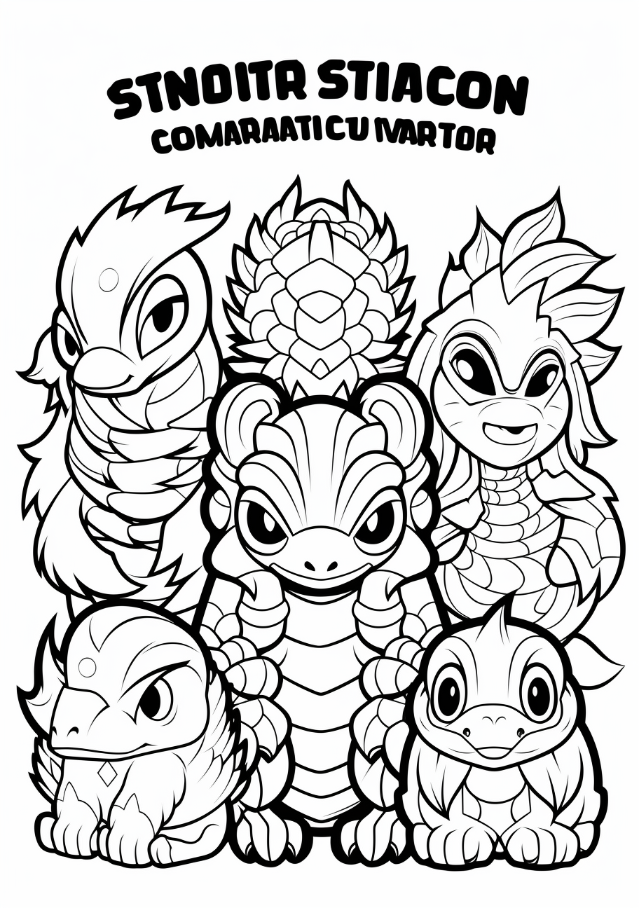 Generation pokemon coloring s