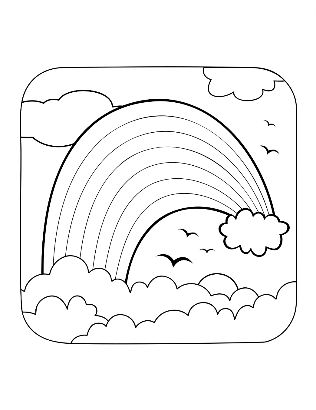 Free rainbow coloring pages more âðâ