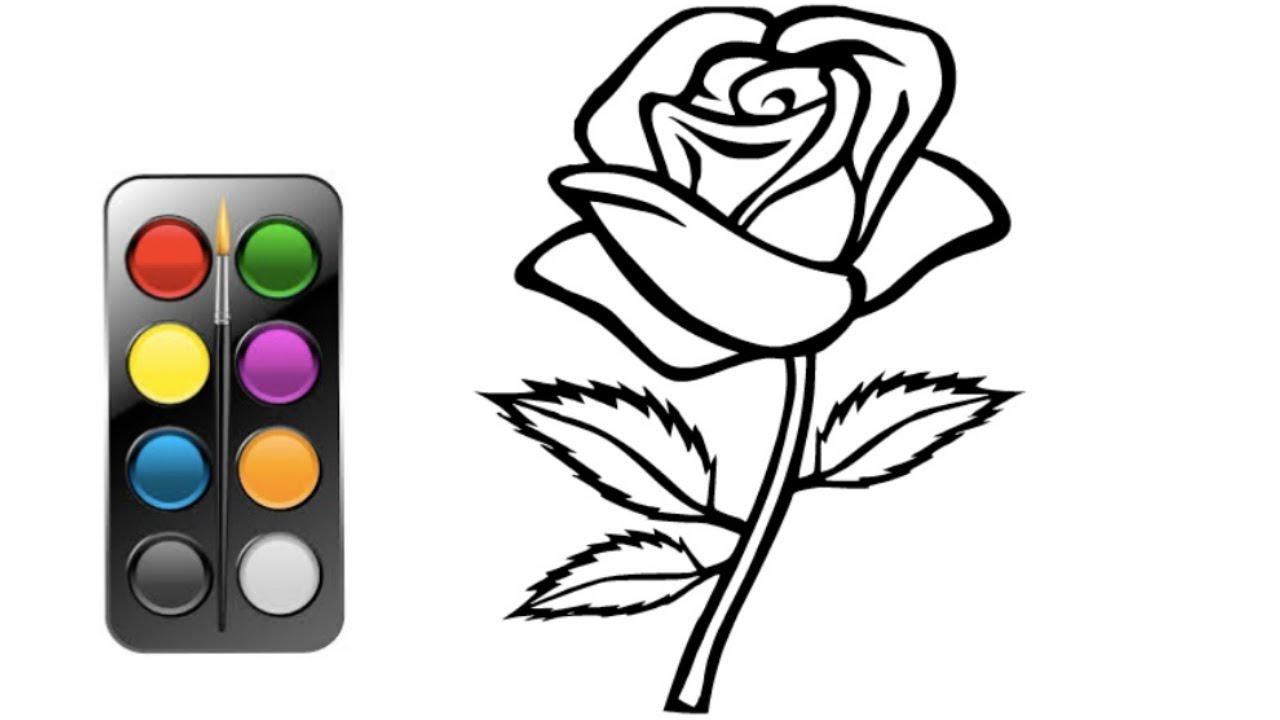 Top free printable beautiful rose coloring pages for kids