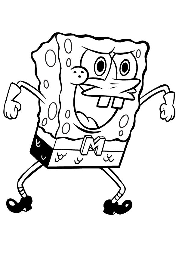 Free printable spongebob squarepants coloring pages for kids