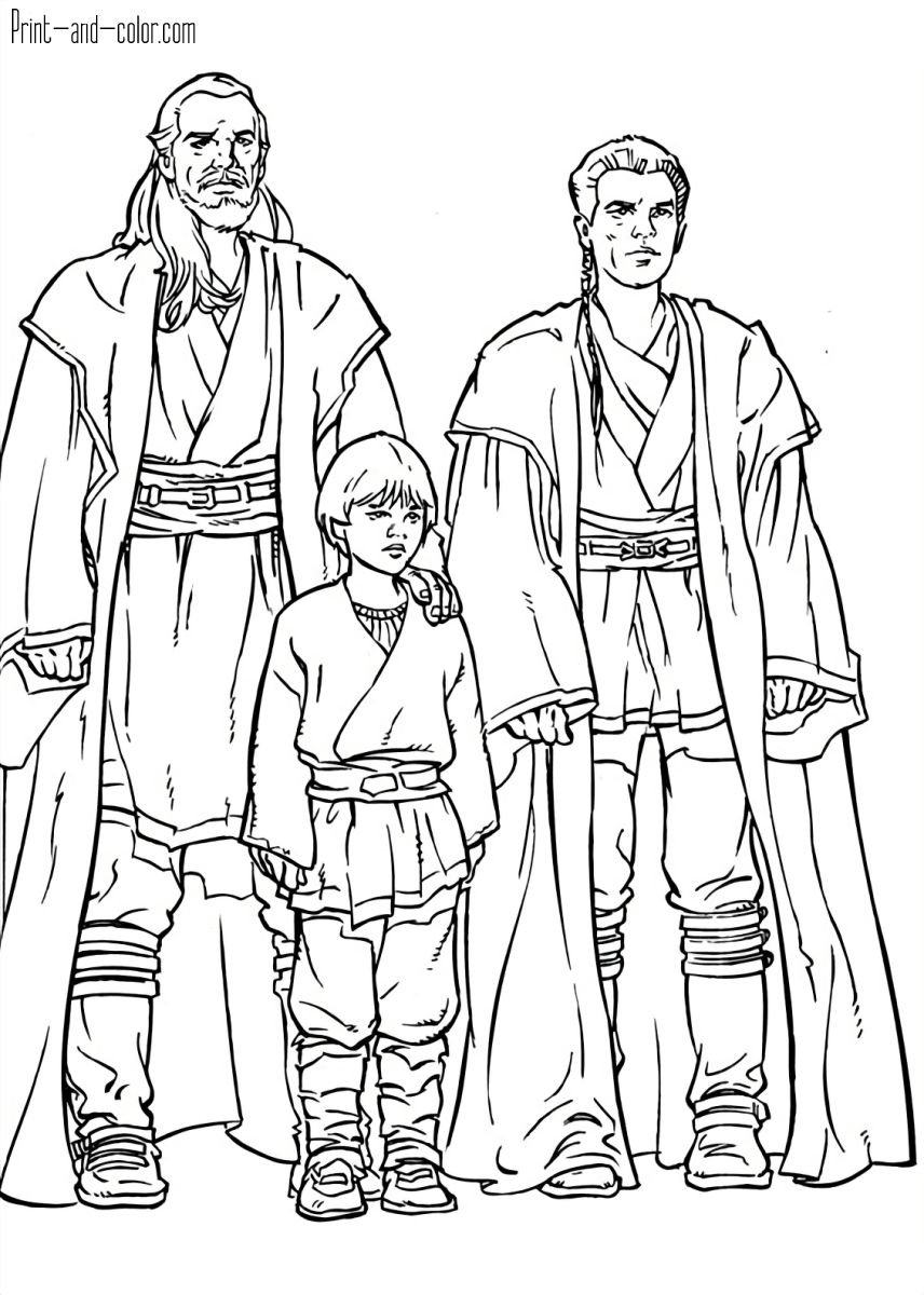 Star wars coloring pages print and color