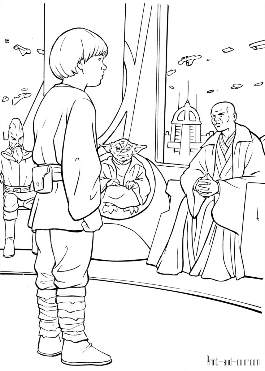 Star wars coloring pages print and color