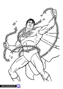 Superman coloring pages to print