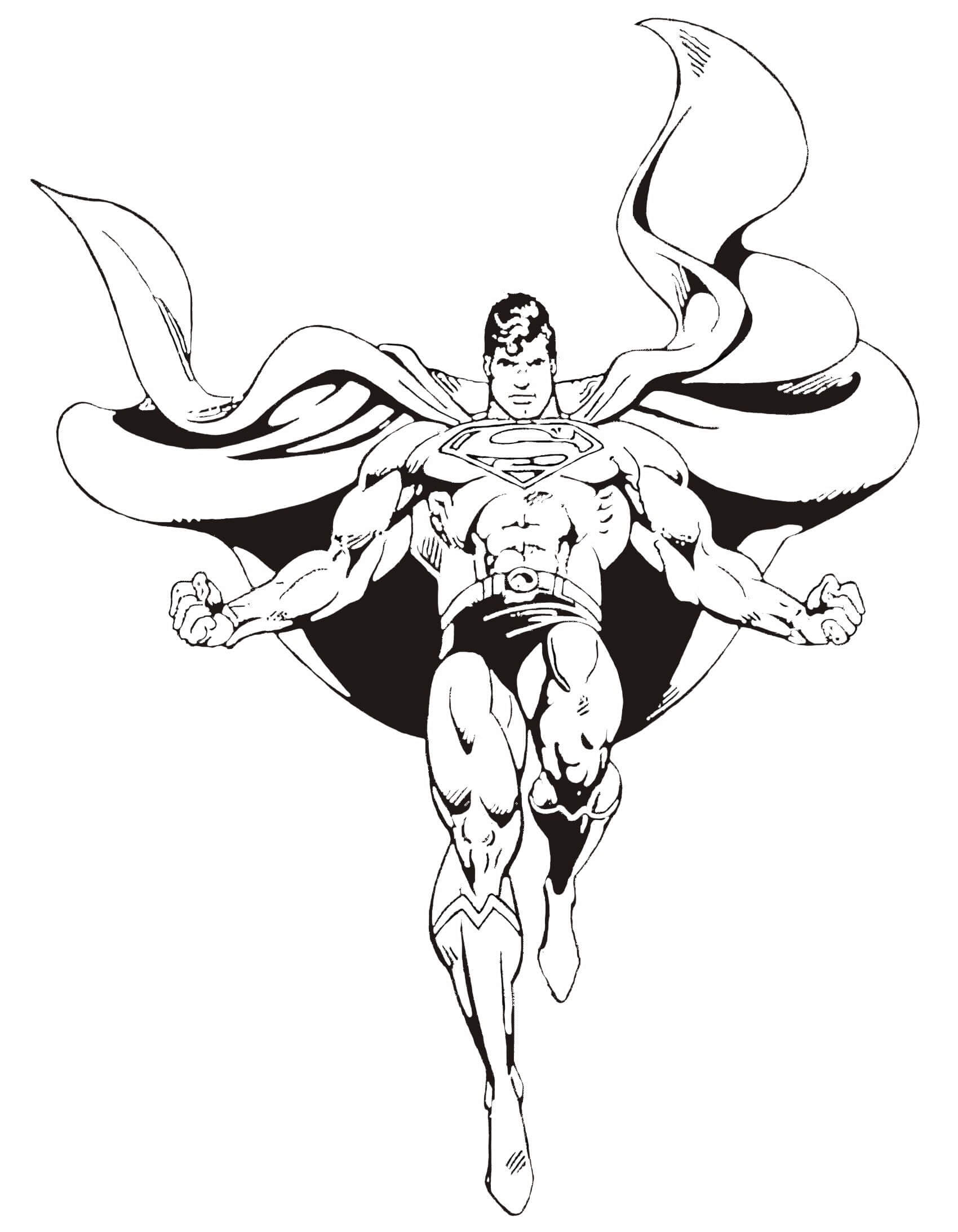 Nice superman coloring page