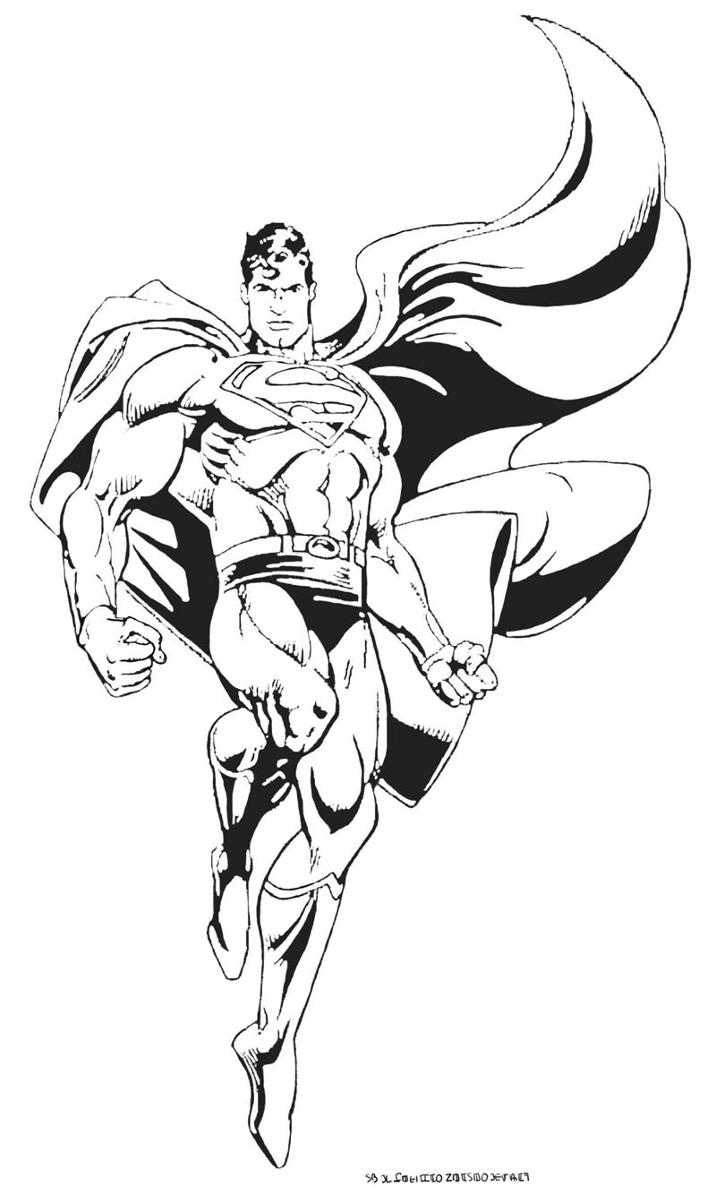 Superman coloring pages to print