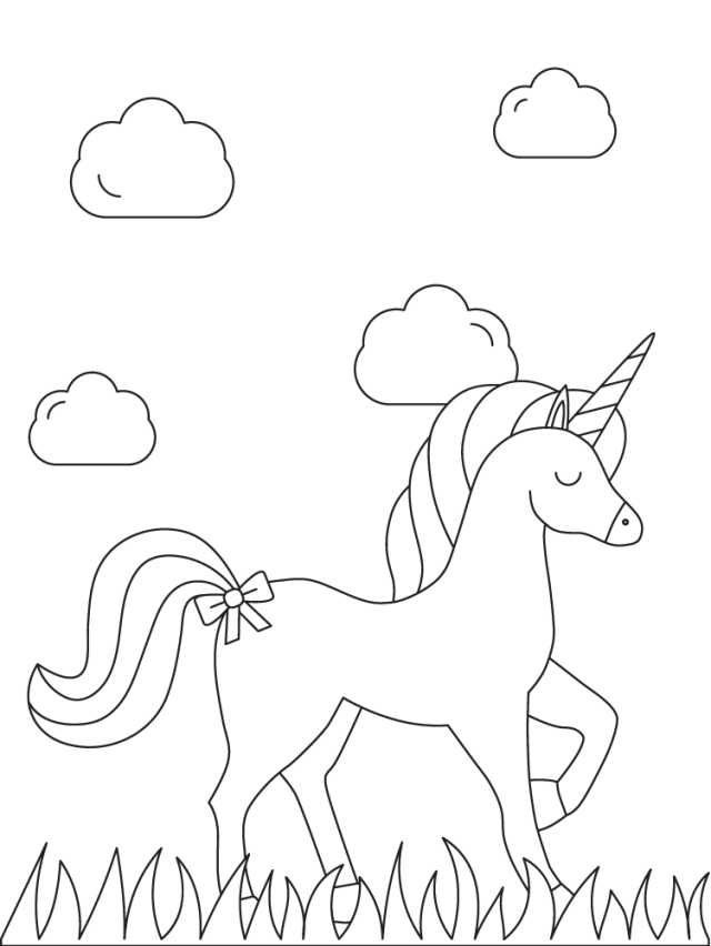 Printable unicorn coloring pages