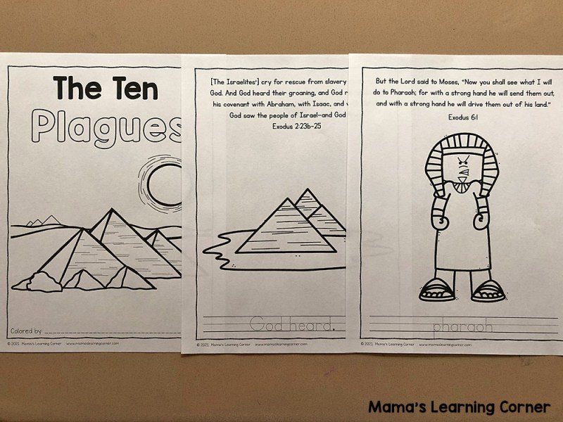 The ten plagues bible coloring pages