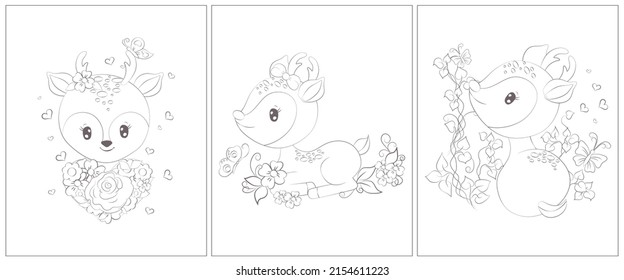 Deer coloring pages royalty