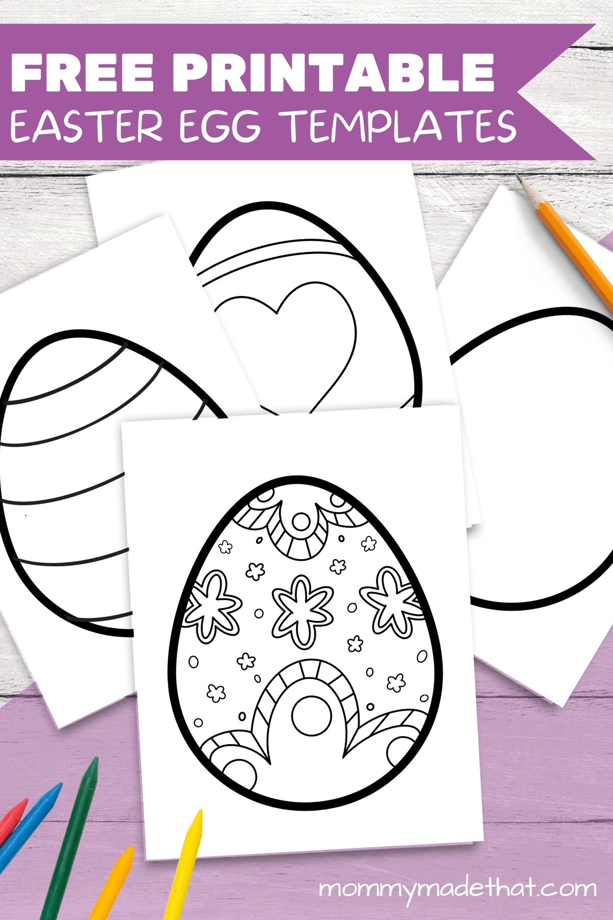 Easter egg coloring pages free printable eggs