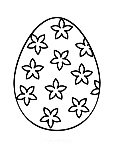 Easter egg coloring pages free printable templates