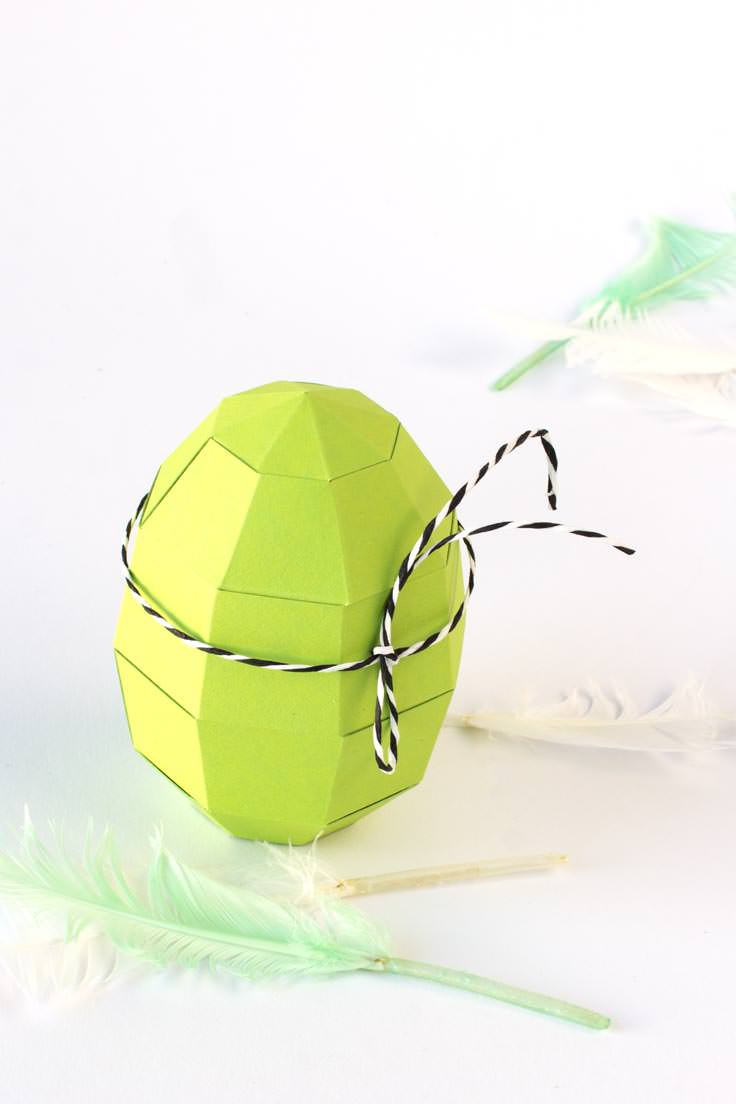 How to make a paper egg very easy with free template